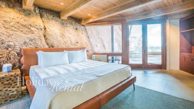 luxury estate built into camelback mountain bedroom